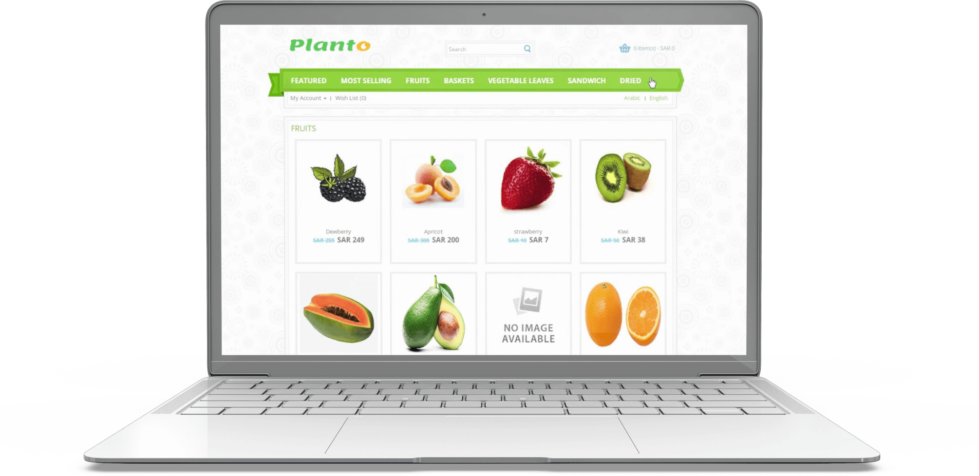 planto laptop product listing